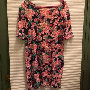 Lilly Pulitzer cherry dress.